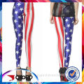 high quality custom sublimation prited polyester xxx usa sexy ladies leggings
